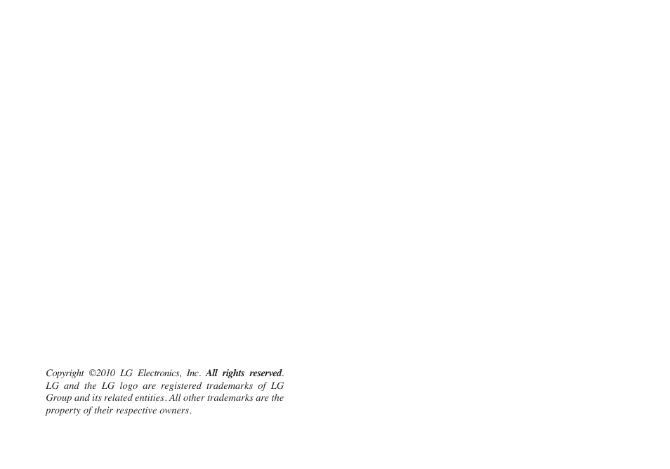 LG Optimus MS690 User Manual | Page 2 / 155
