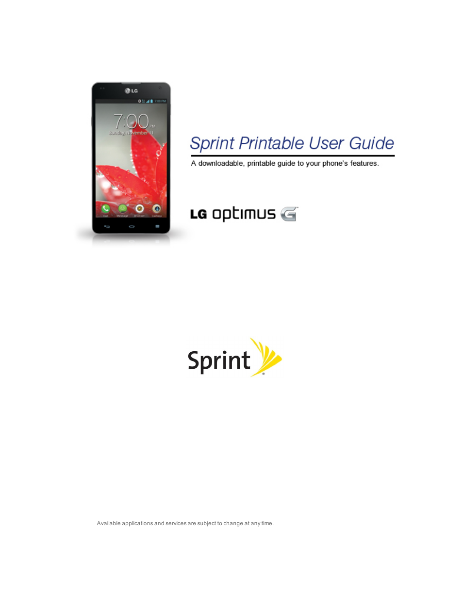 LG Optimus G User Manual | 192 pages