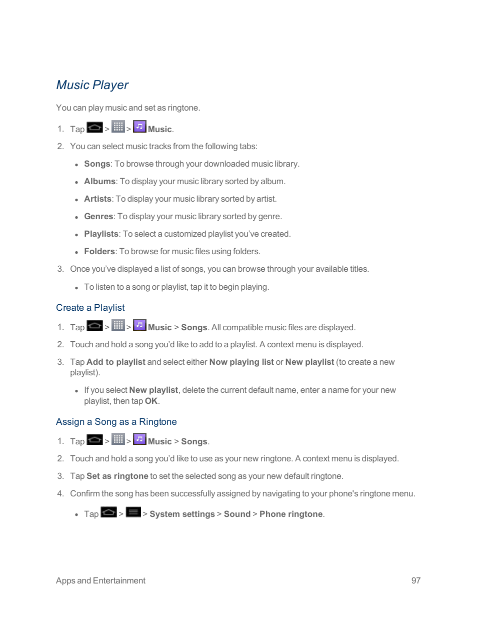 Music player | LG Optimus G User Manual | Page 105 / 192