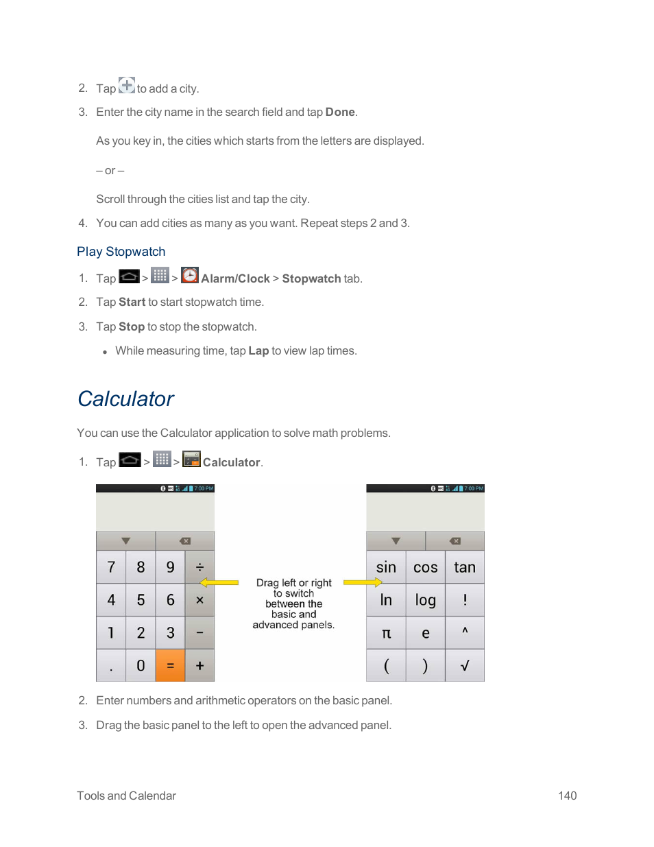 Calculator | LG Optimus G User Manual | Page 148 / 192