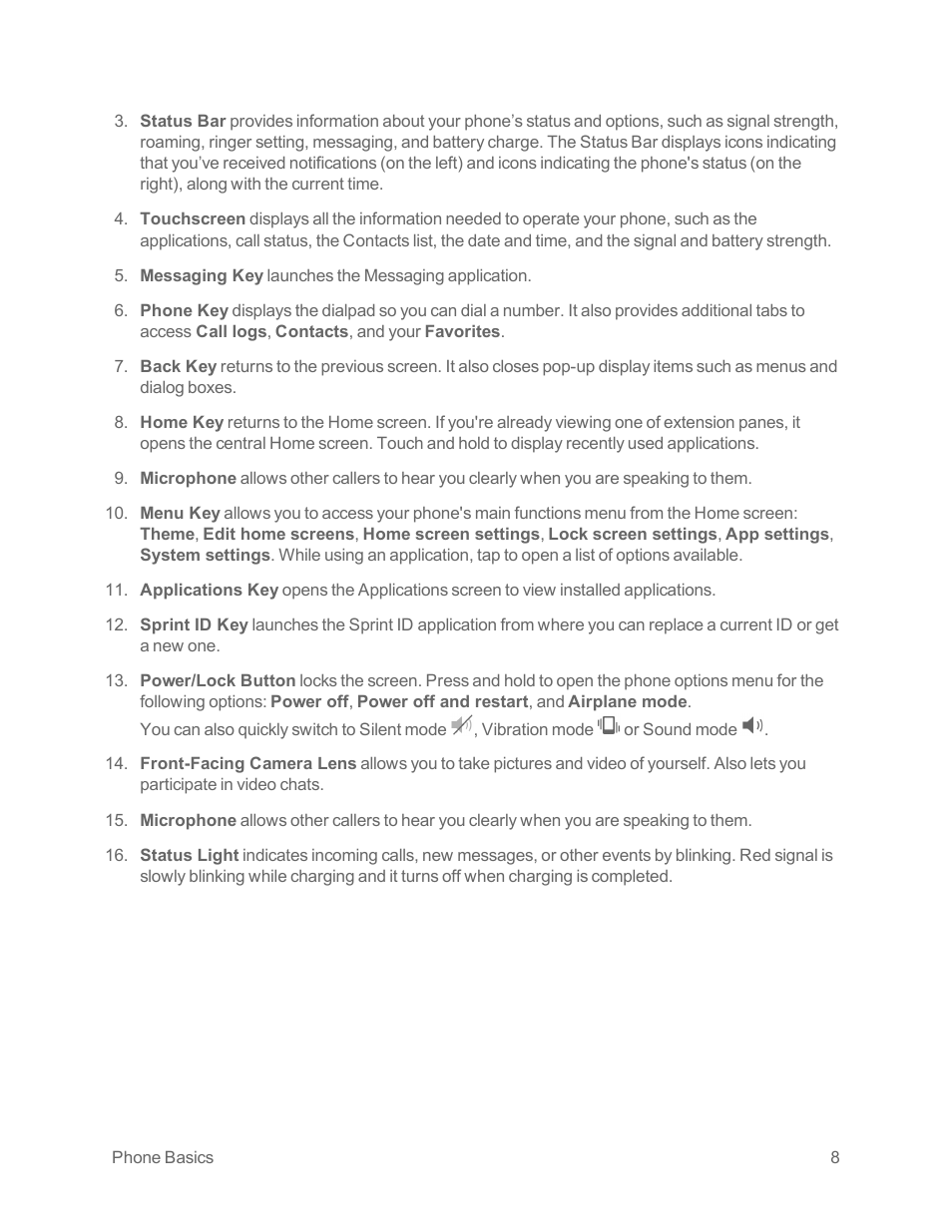 LG Optimus G User Manual | Page 16 / 192