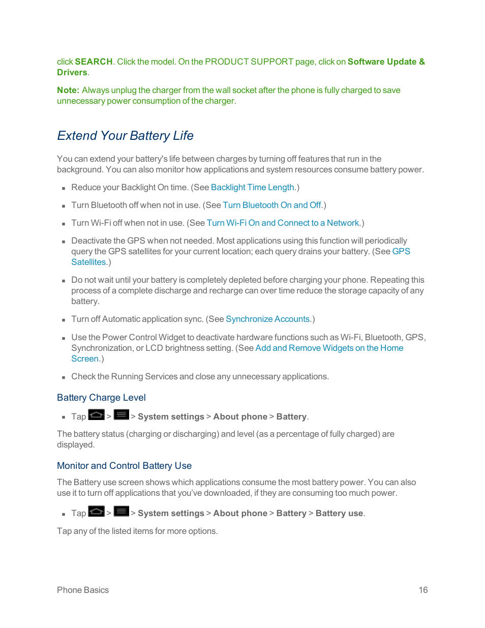 Extend your battery life | LG Optimus G User Manual | Page 24 / 192