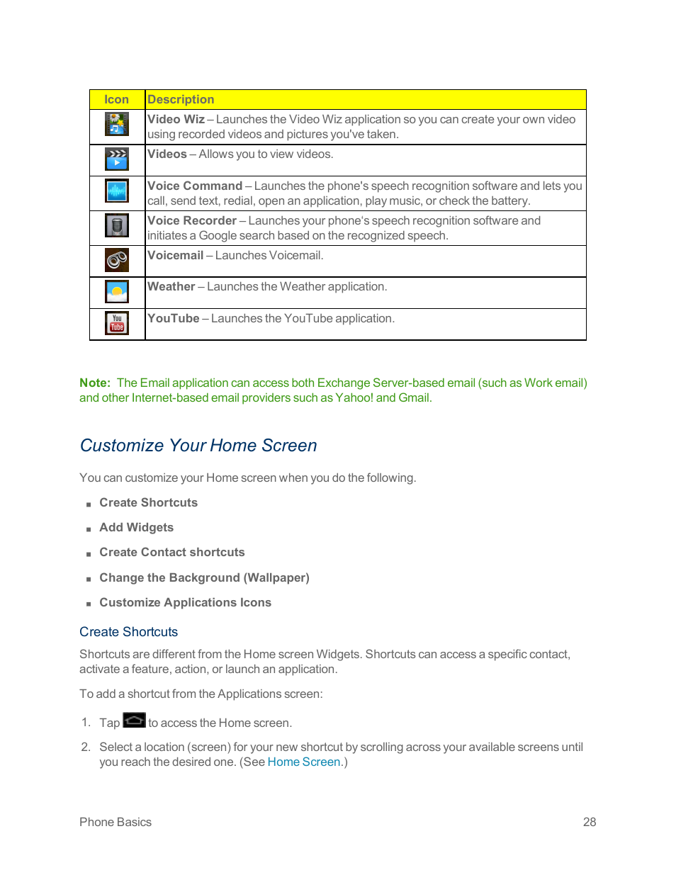 Customize your home screen | LG Optimus G User Manual | Page 36 / 192