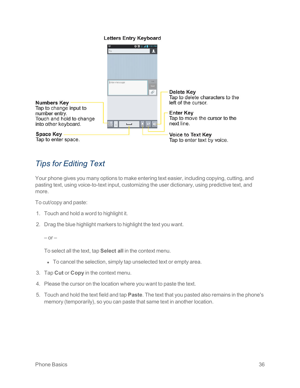 Tips for editing text | LG Optimus G User Manual | Page 44 / 192