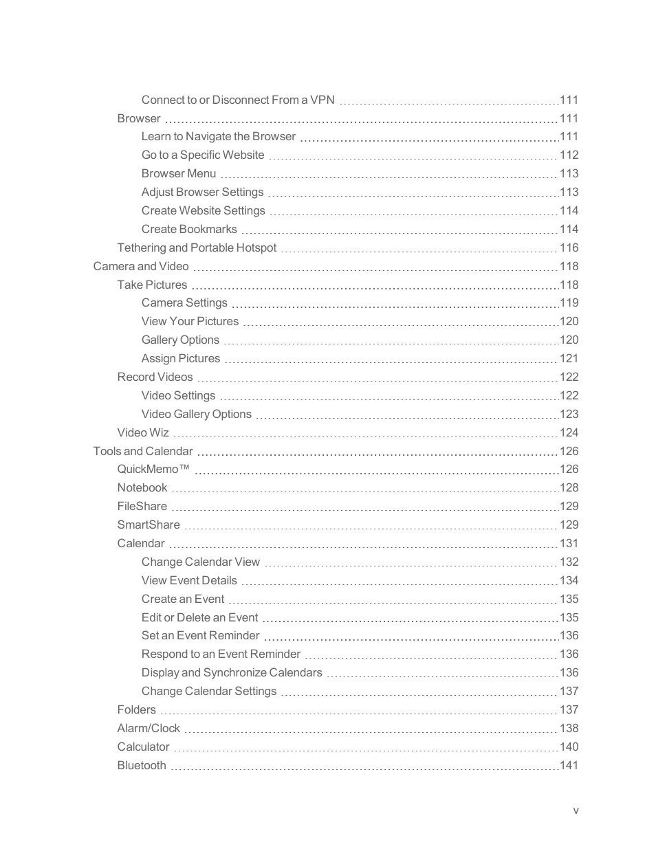LG Optimus G User Manual | Page 6 / 192