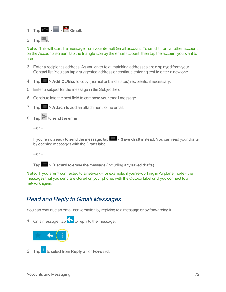 Read and reply to gmail messages | LG Optimus G User Manual | Page 80 / 192
