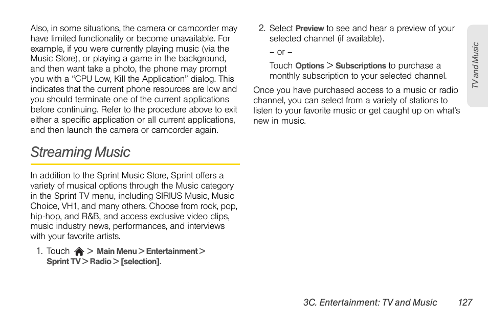 Streaming music | LG Rumor touch User Manual | Page 139 / 158