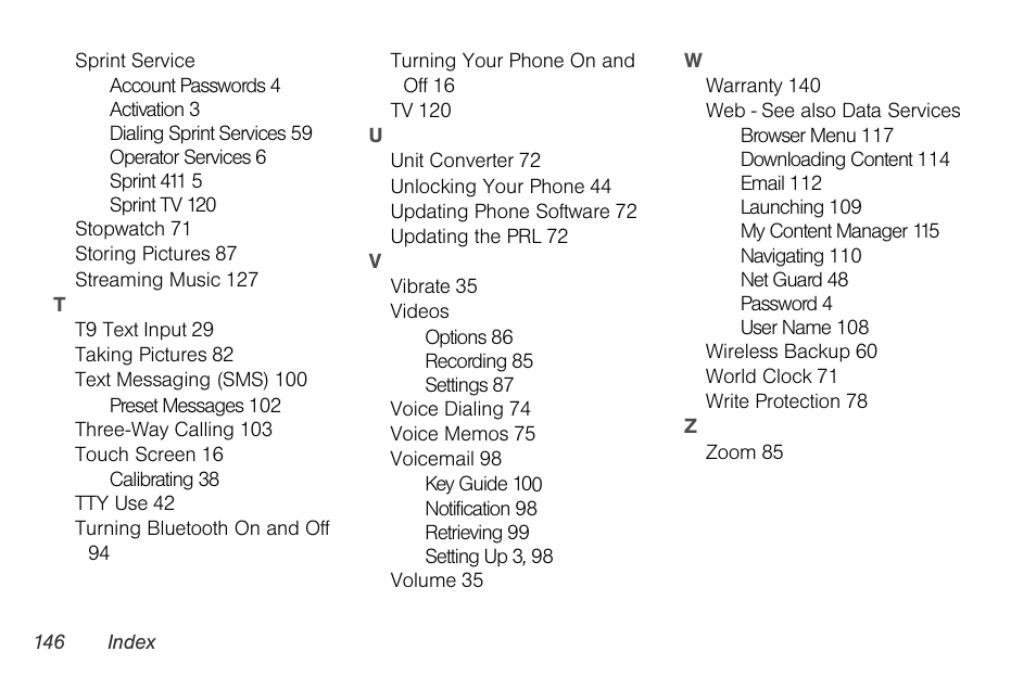 LG Rumor touch User Manual | Page 158 / 158