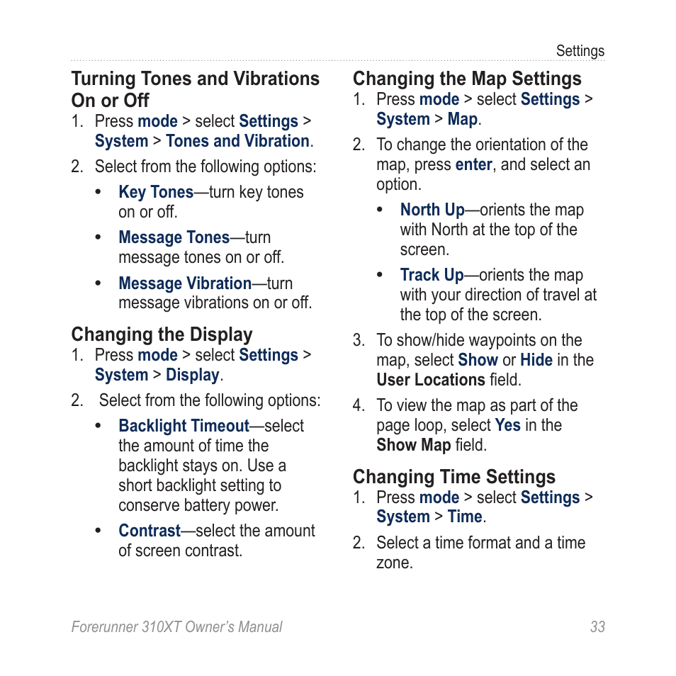 Garmin Forerunner 310XT User Manual | Page 37 / 56