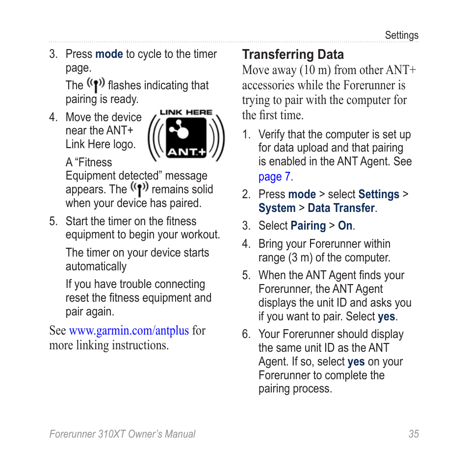 Garmin Forerunner 310XT User Manual | Page 39 / 56