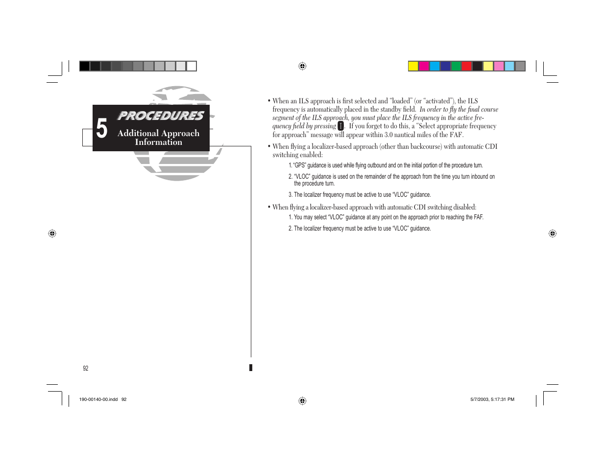 Procedures | Garmin GNS 430 User Manual | Page 100 / 204