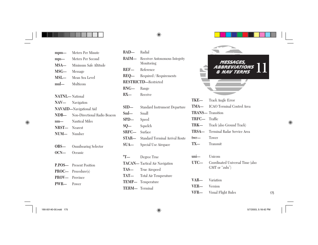 Garmin GNS 430 User Manual | Page 183 / 204