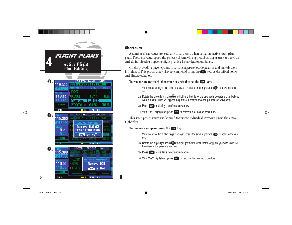 Flight plans | Garmin GNS 430 User Manual | Page 72 / 204