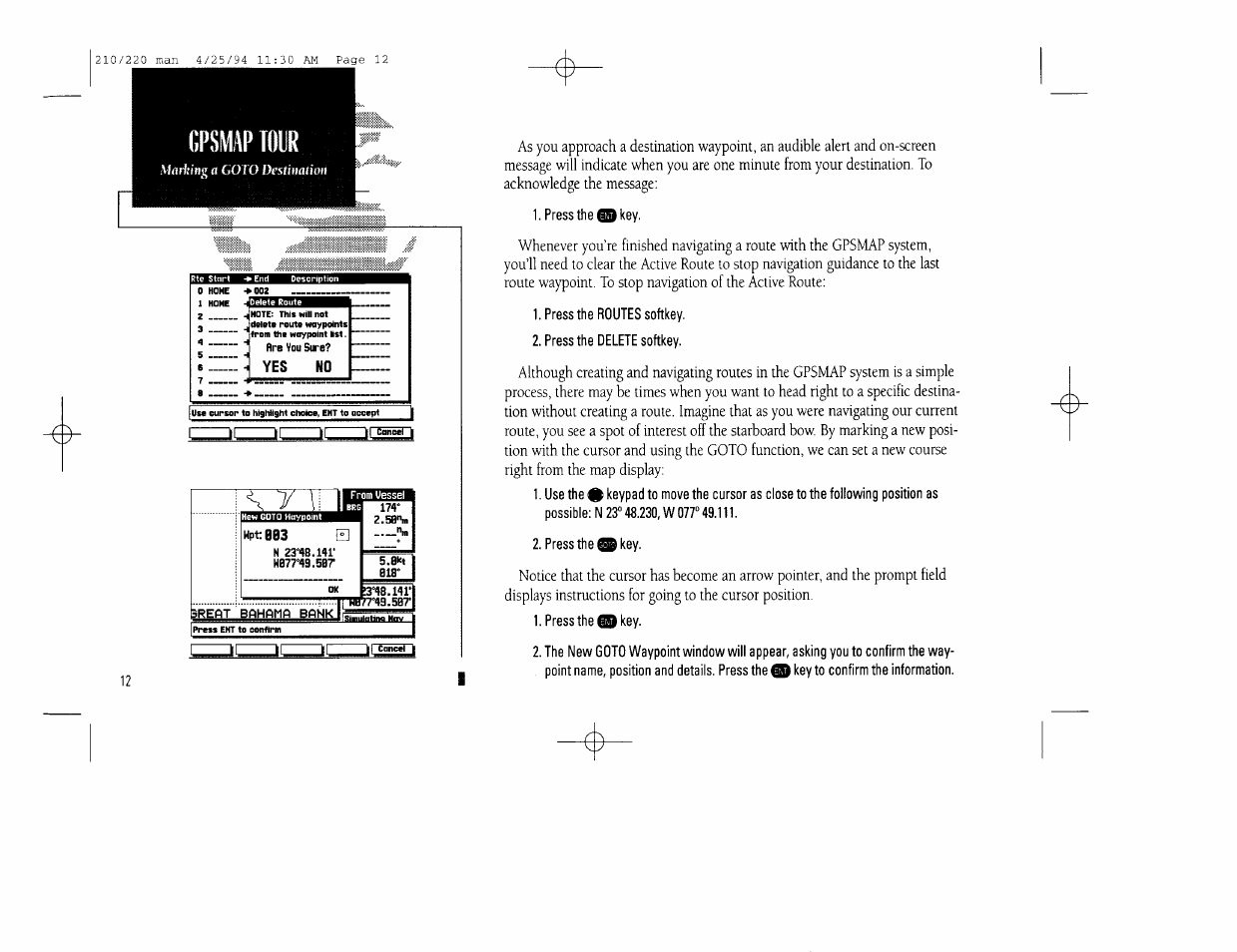 Toyr | Garmin 210 User Manual | Page 22 / 92