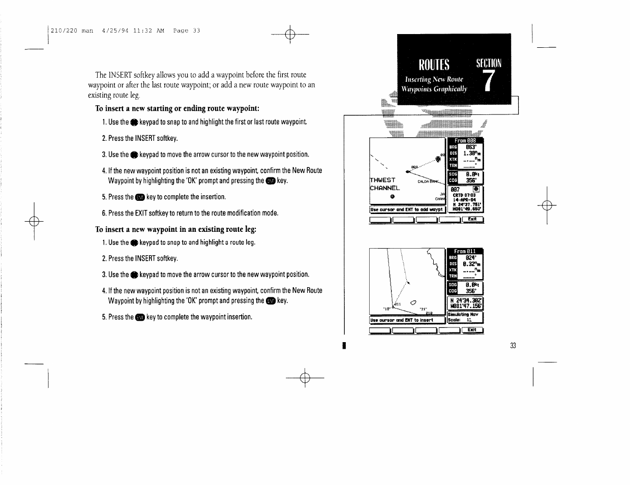 Routes | Garmin 210 User Manual | Page 43 / 92