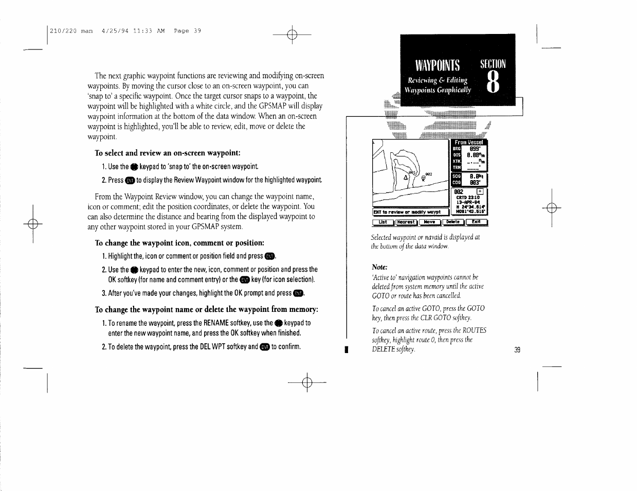 Waypolps | Garmin 210 User Manual | Page 49 / 92