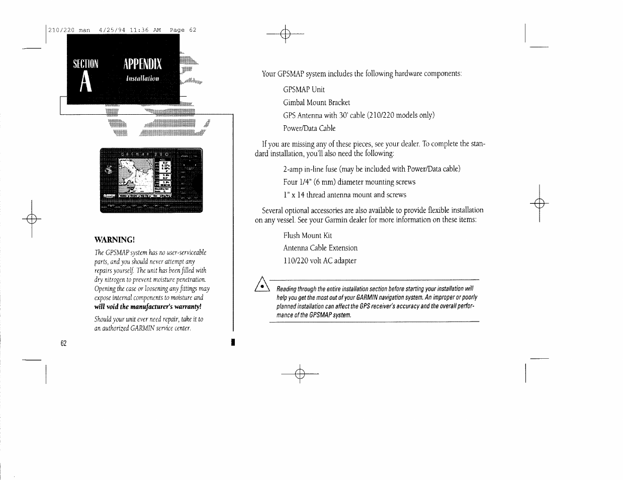 Appendix, Secim | Garmin 210 User Manual | Page 72 / 92