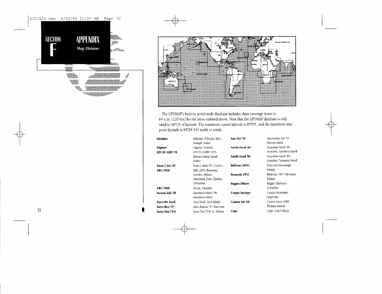 Appendix | Garmin 210 User Manual | Page 82 / 92