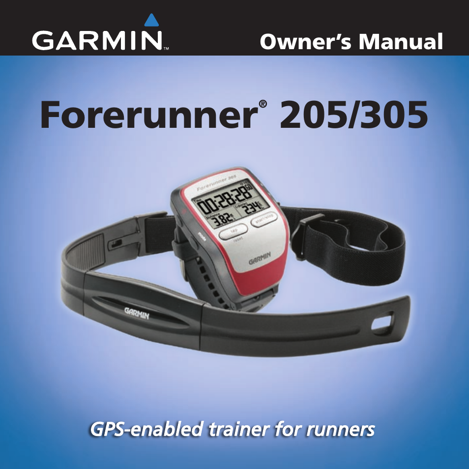 Garmin Forerunner 305 User Manual | 80 pages