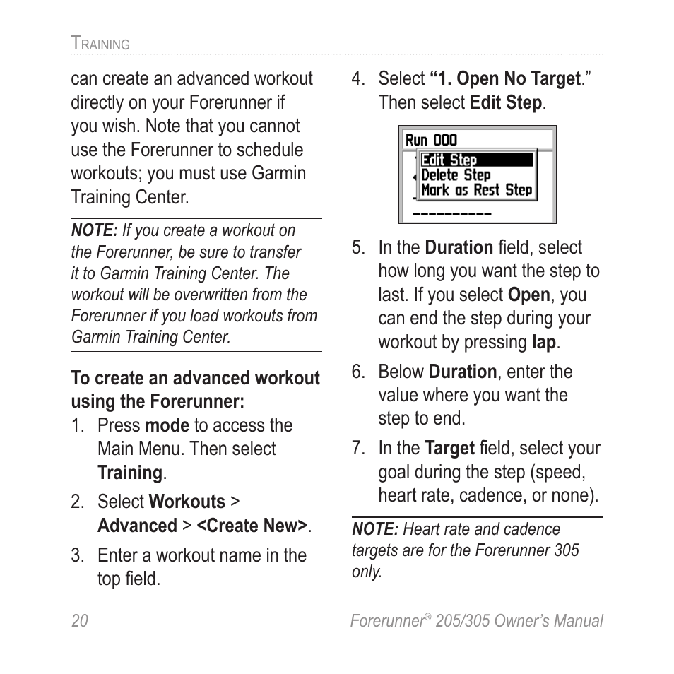 Garmin Forerunner 305 User Manual | Page 24 / 80