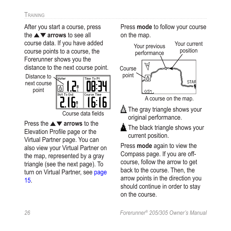 Garmin Forerunner 305 User Manual | Page 30 / 80