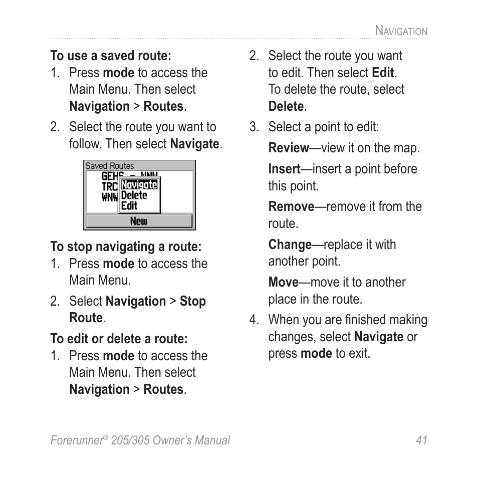 Garmin Forerunner 305 User Manual | Page 45 / 80