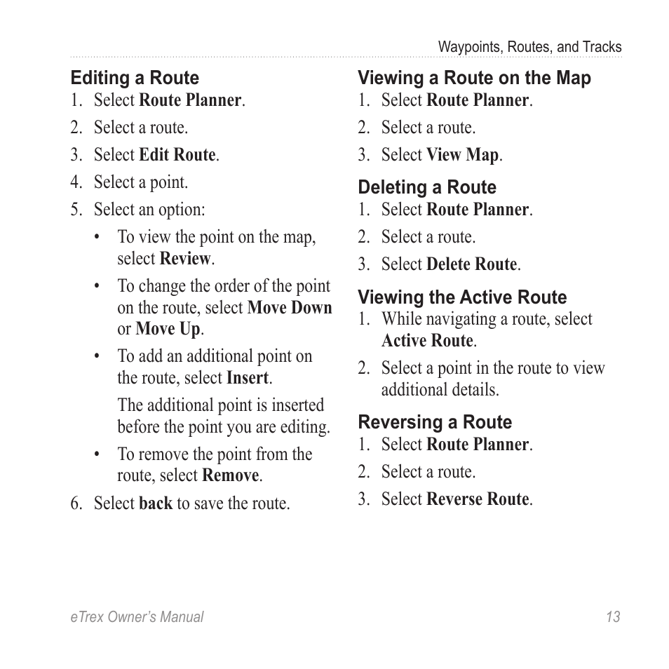 Garmin eTrex User Manual | Page 13 / 60
