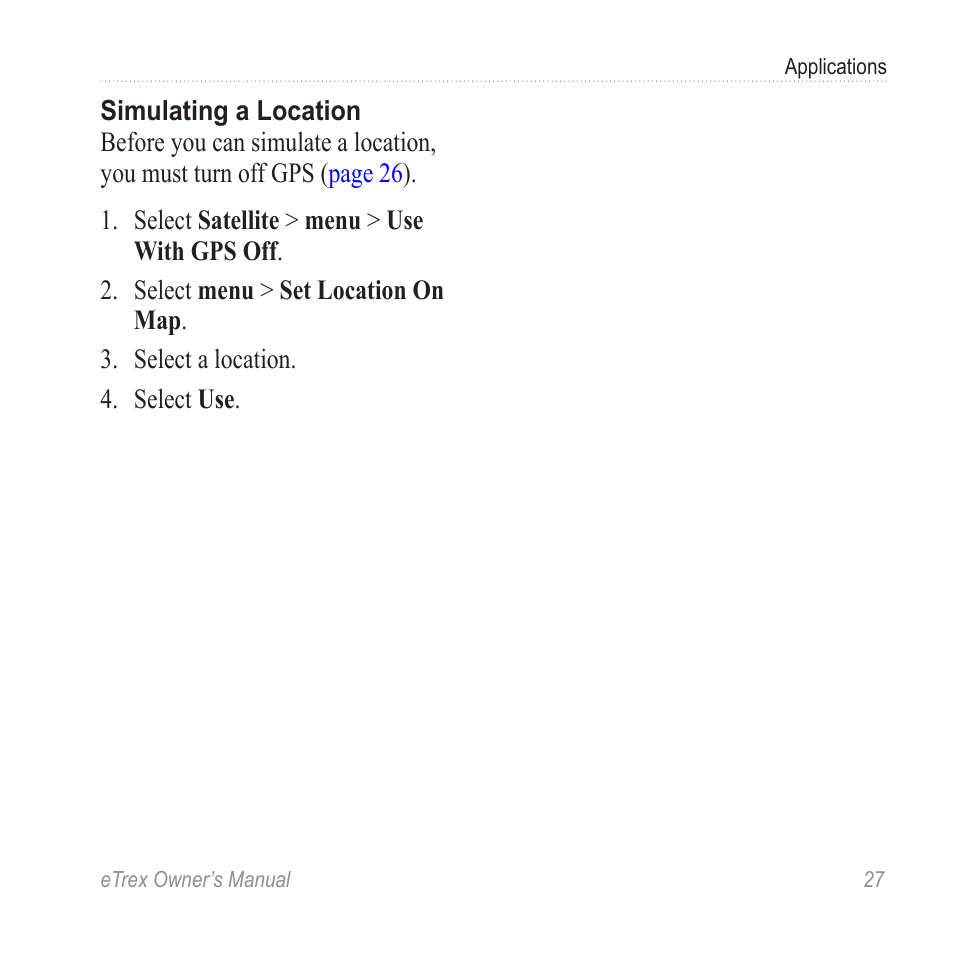 Garmin eTrex User Manual | Page 27 / 60