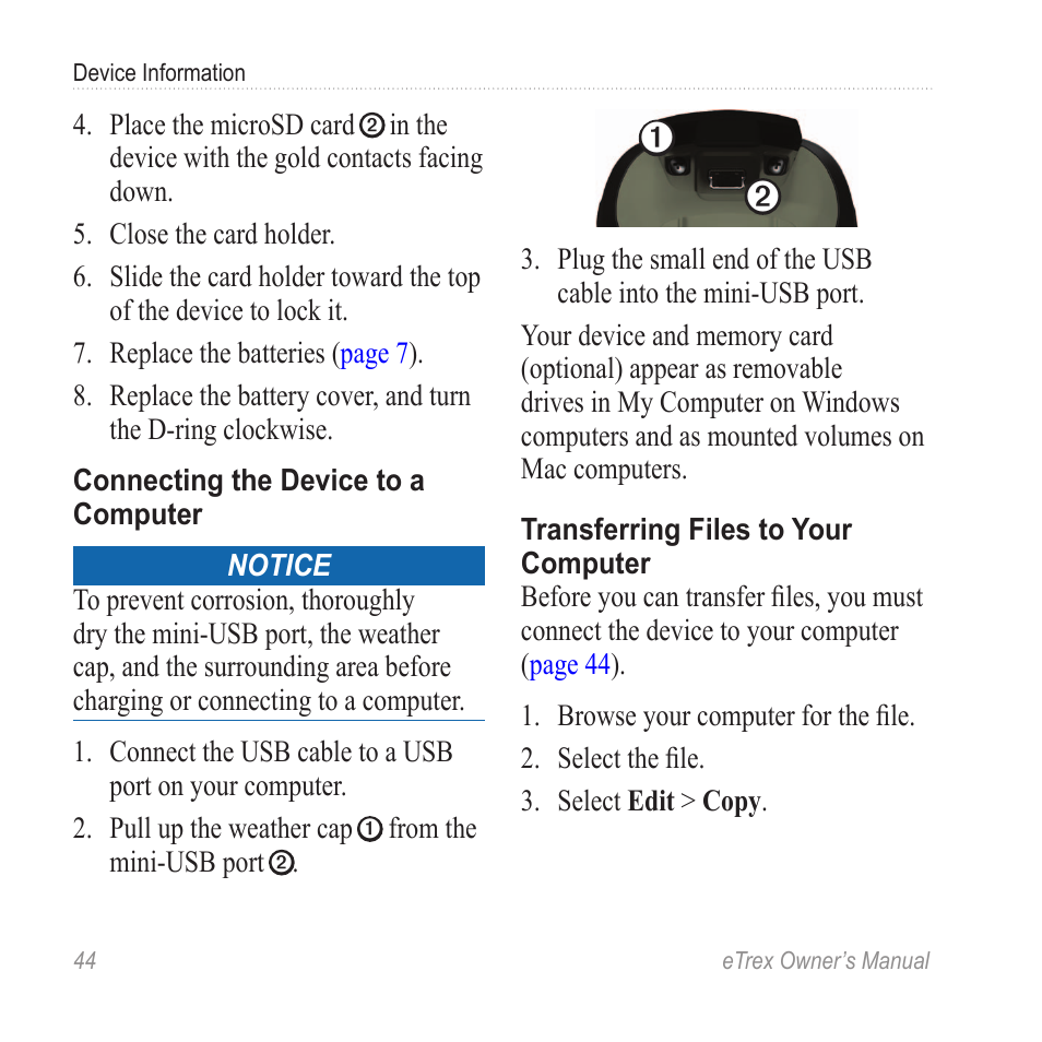 Garmin eTrex User Manual | Page 44 / 60