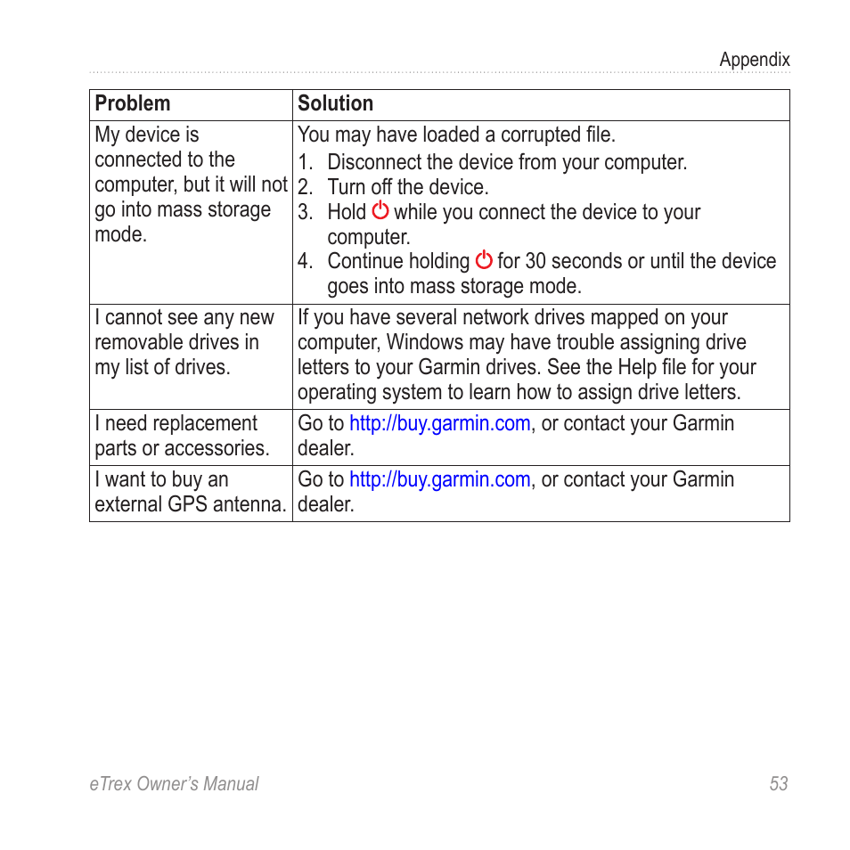 Garmin eTrex User Manual | Page 53 / 60