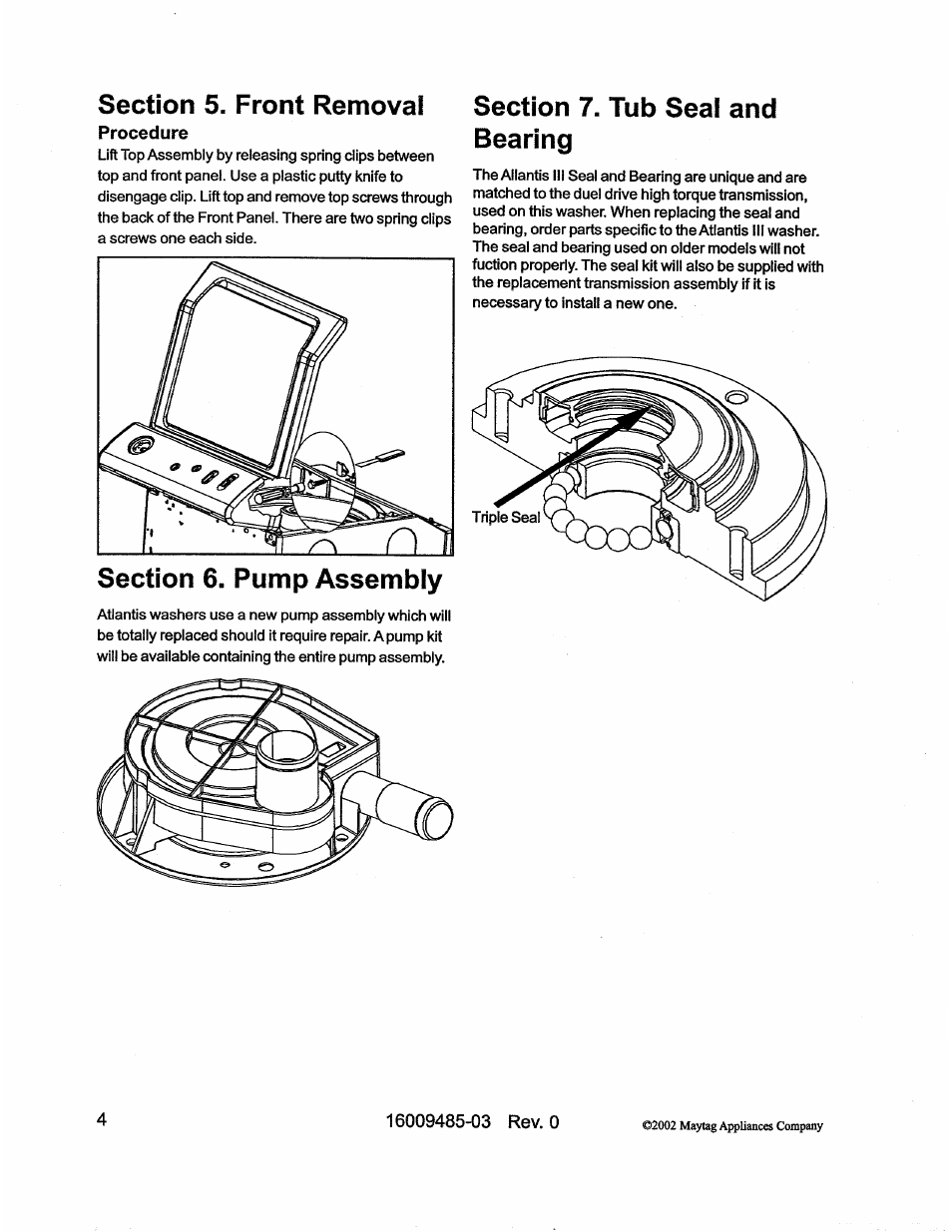 Maytag Atlantis User Manual | Page 118 / 120