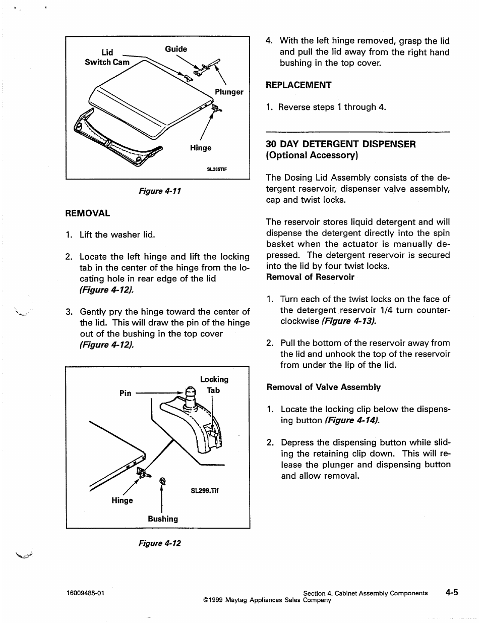 30 day detergent dispenser (optional accessory) | Maytag Atlantis User Manual | Page 33 / 120