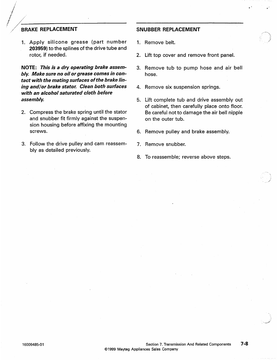 Maytag Atlantis User Manual | Page 62 / 120