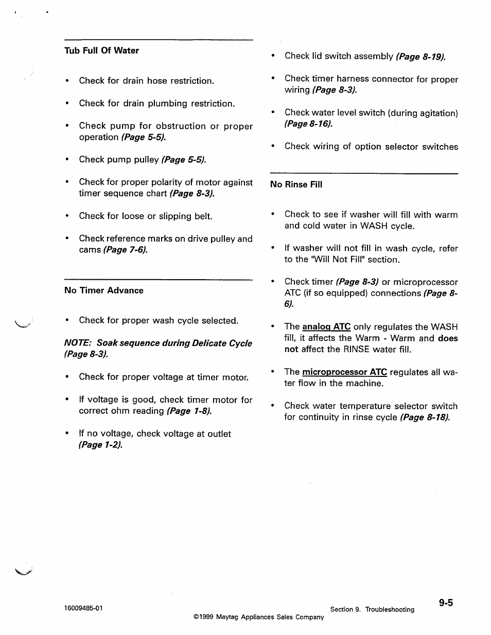 Maytag Atlantis User Manual | Page 95 / 120