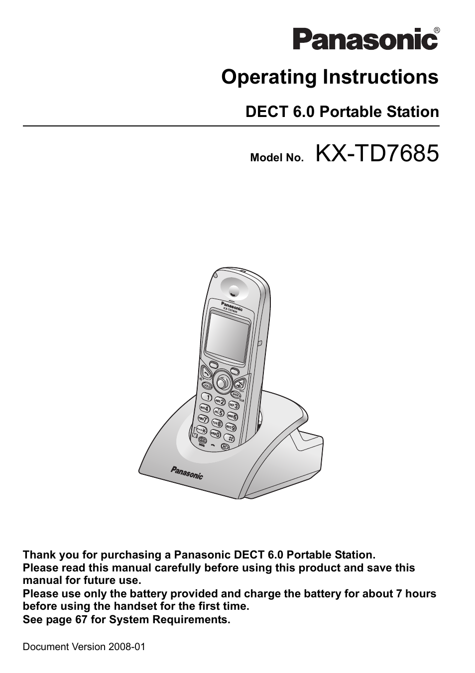 Panasonic 6.0 plus User Manual | 68 pages