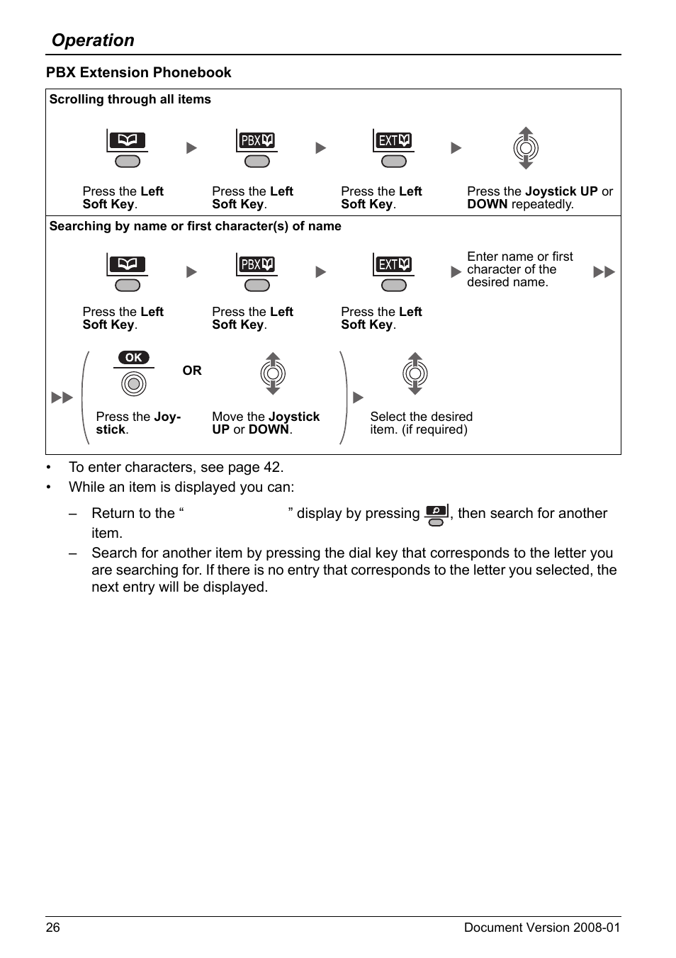 Operation | Panasonic 6.0 plus User Manual | Page 26 / 68