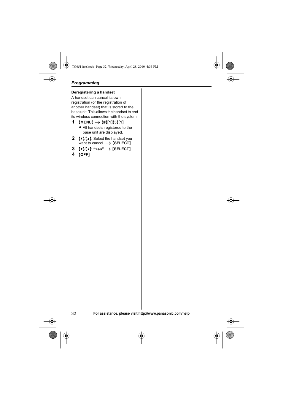 Panasonic KX-TG6511 User Manual | Page 32 / 64