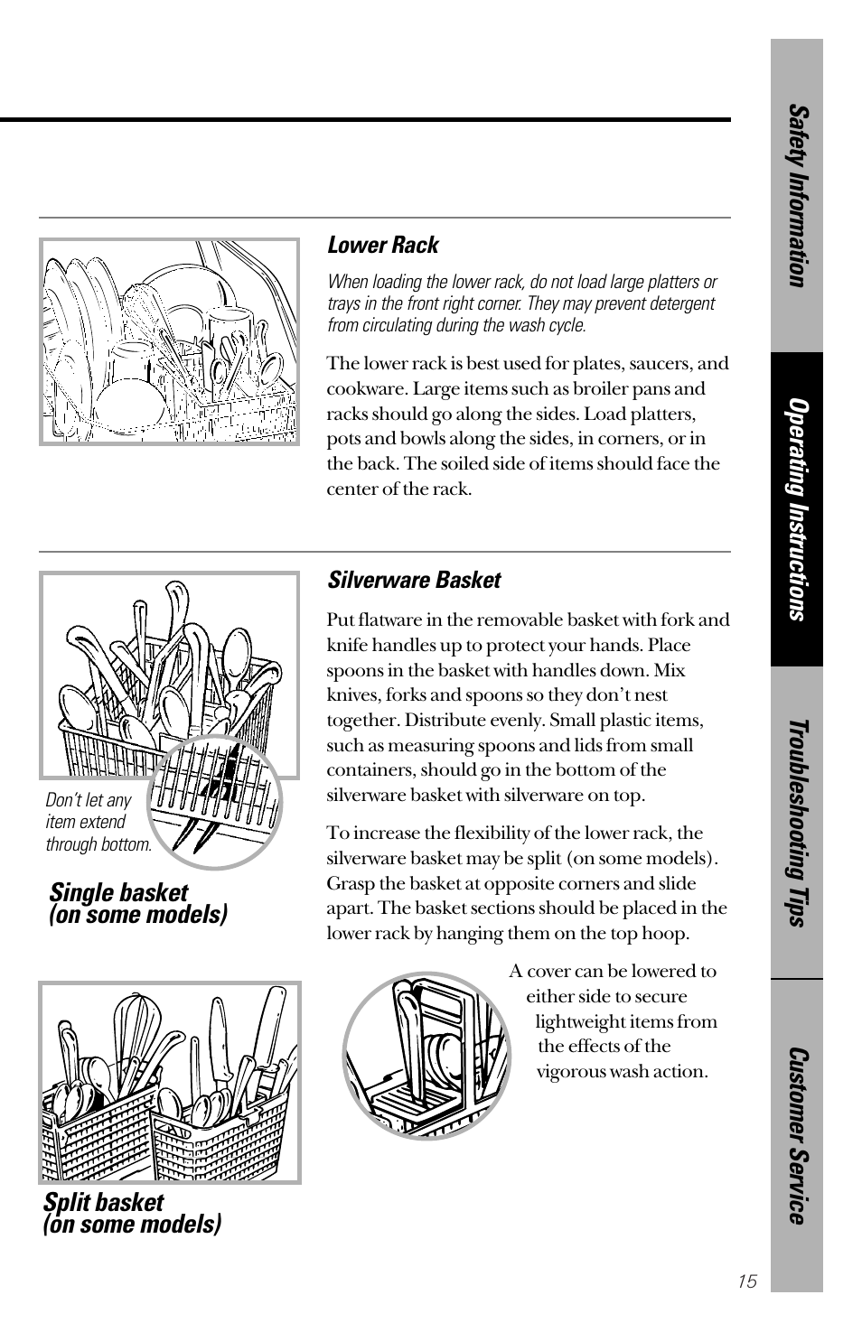 GE nautilus dishwasher User Manual | Page 15 / 32