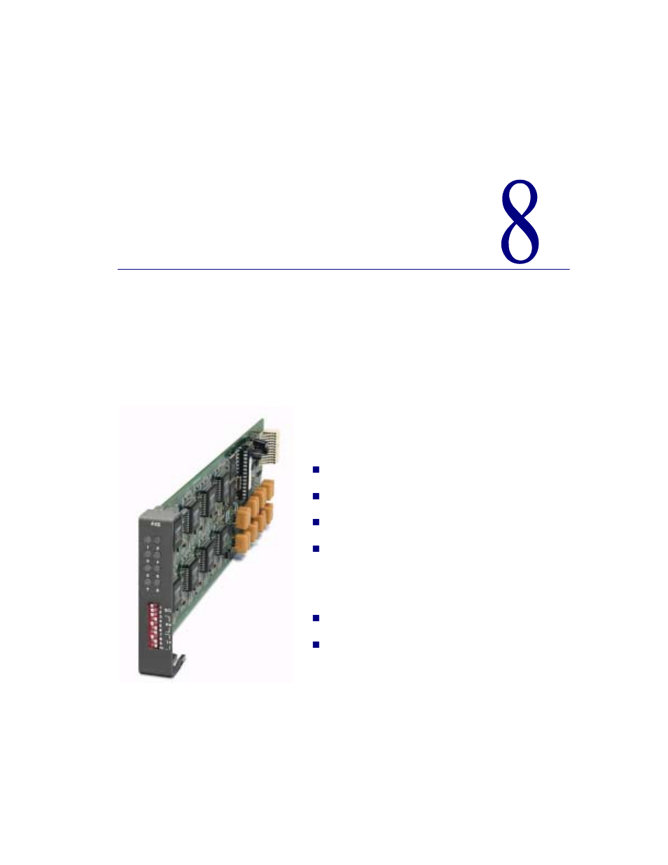 8 - fxs voice card, Fxs voice card, Hapter | Black Box COMPACT T1 MT850A User Manual | Page 395 / 592
