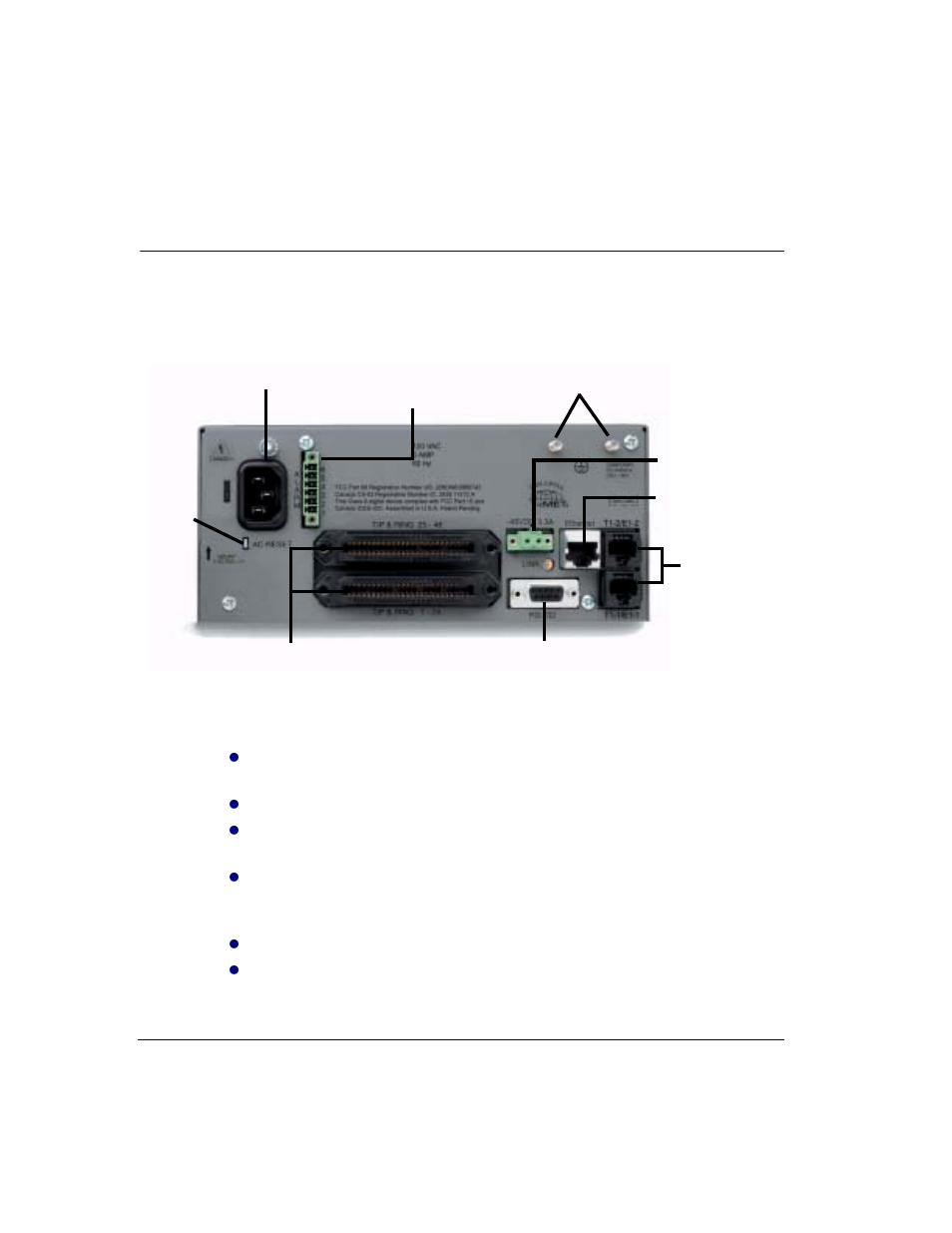 Chassis connectors and buttons, Interface connectors, Chassis connectors and buttons -4 | Interface connectors -4 | Black Box COMPACT T1 MT850A User Manual | Page 54 / 592