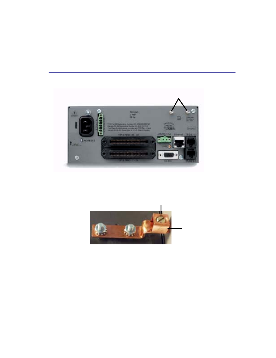 Chassis ground connector, Chassis ground connector -5 | Black Box COMPACT T1 MT850A User Manual | Page 55 / 592