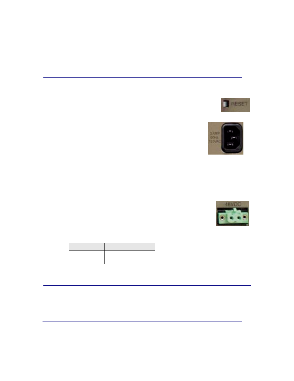 Power reset, Power connections, Power reset -6 power connections -6 | Black Box COMPACT T1 MT850A User Manual | Page 56 / 592