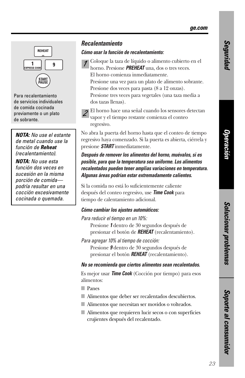 GE spacemaker xl1800 User Manual | Page 67 / 88