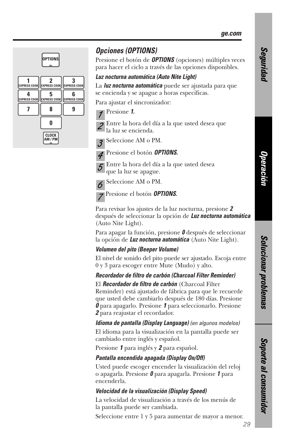GE spacemaker xl1800 User Manual | Page 73 / 88