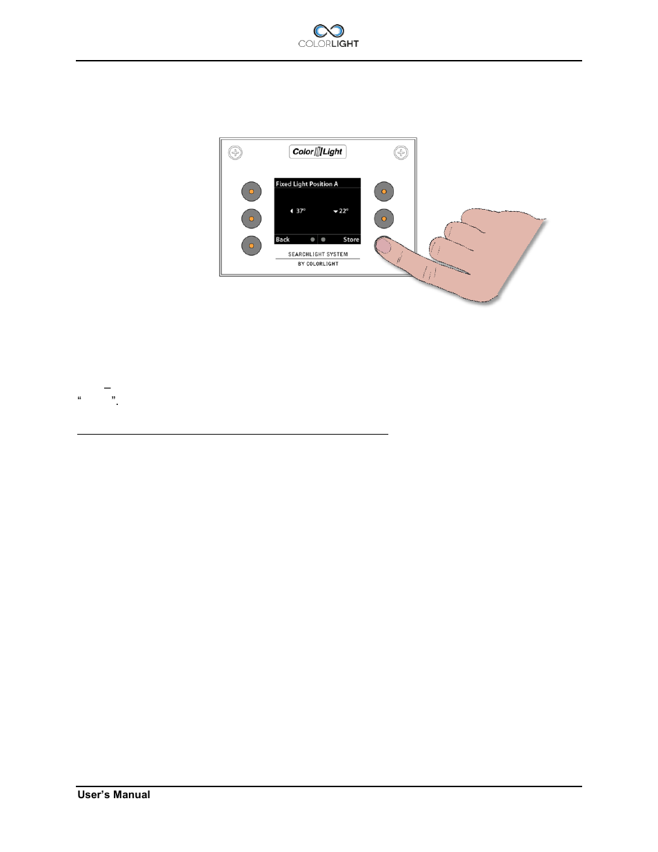 2 store fixed position, Store fixed position | Colorlight CL20 User Manual | Page 19 / 56