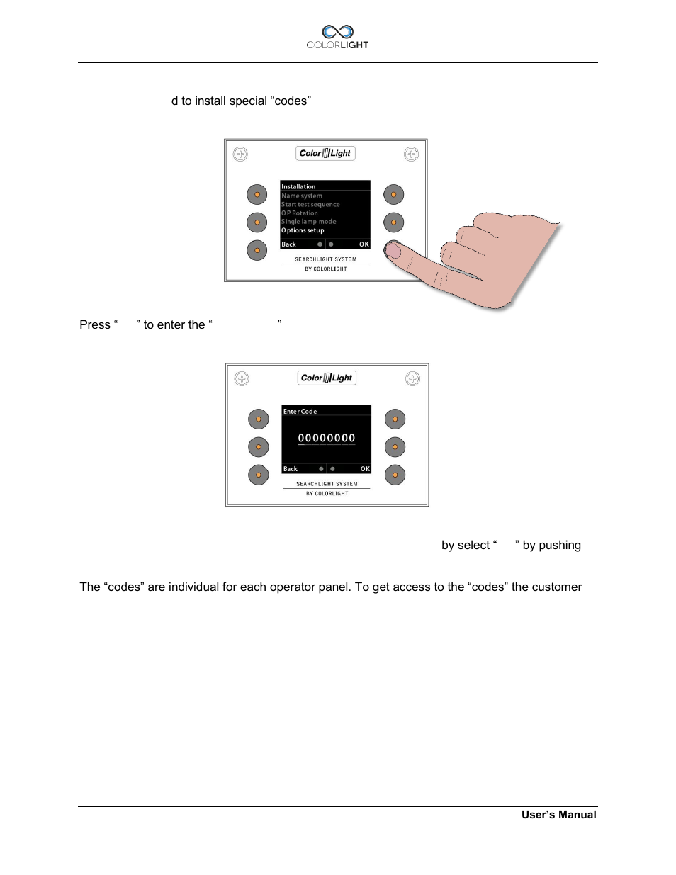 7 options setup, Options setup | Colorlight CL20 User Manual | Page 46 / 56