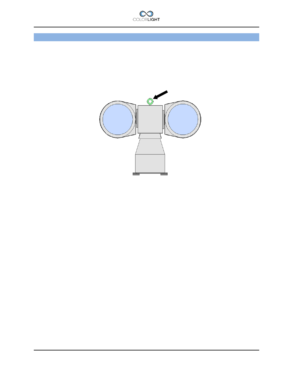 Installation, 1 physical handling of the searchlight, Physical handling of the searchlight | Colorlight CL20 User Manual | Page 10 / 48