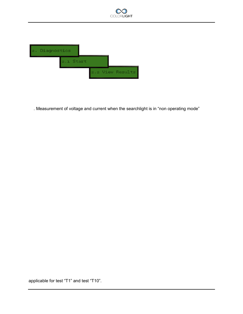 3 category 2: diagnostics (support tool), 1 (2.1) start, 2 (2.2) view results | Category 2: diagnostics (support tool), 1) start, 2) view results | Colorlight CL20 User Manual | Page 37 / 48