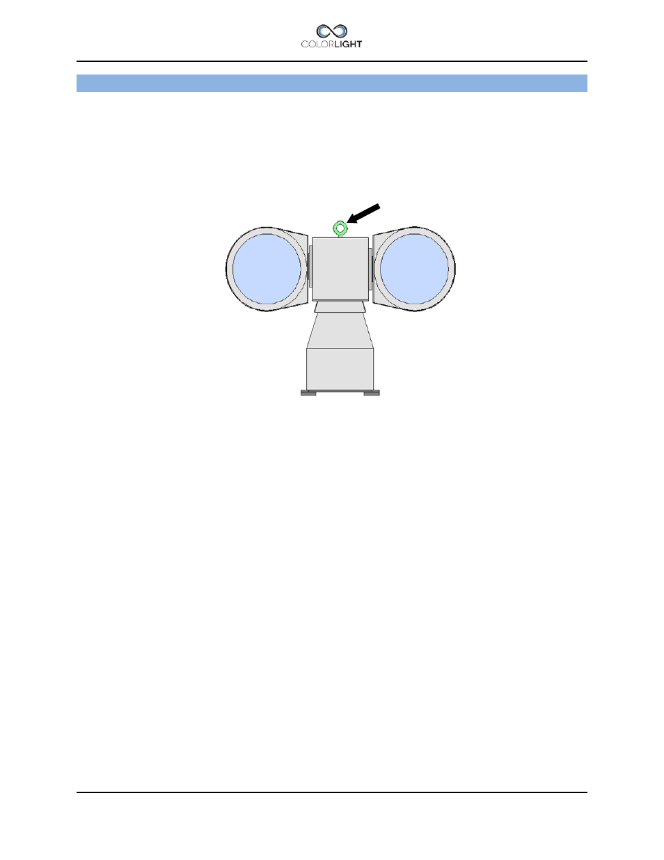 Installation, 1 physical handling of the searchlight, Physical handling of the searchlight | Colorlight CL25 Installation manual User Manual | Page 11 / 52
