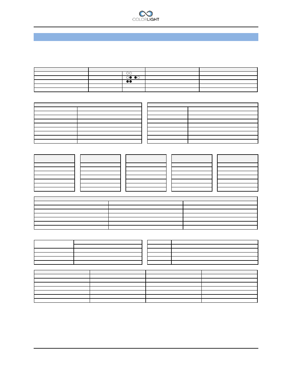 Technical data cl35, 1 specifications cl35, Specifications cl35 | Colorlight CL25 Installation manual User Manual | Page 46 / 52